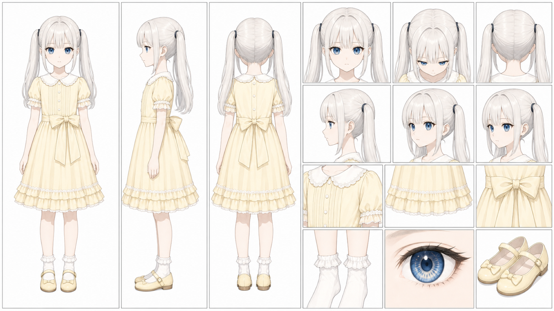 九条凛花10歳・薄黄基調衣装